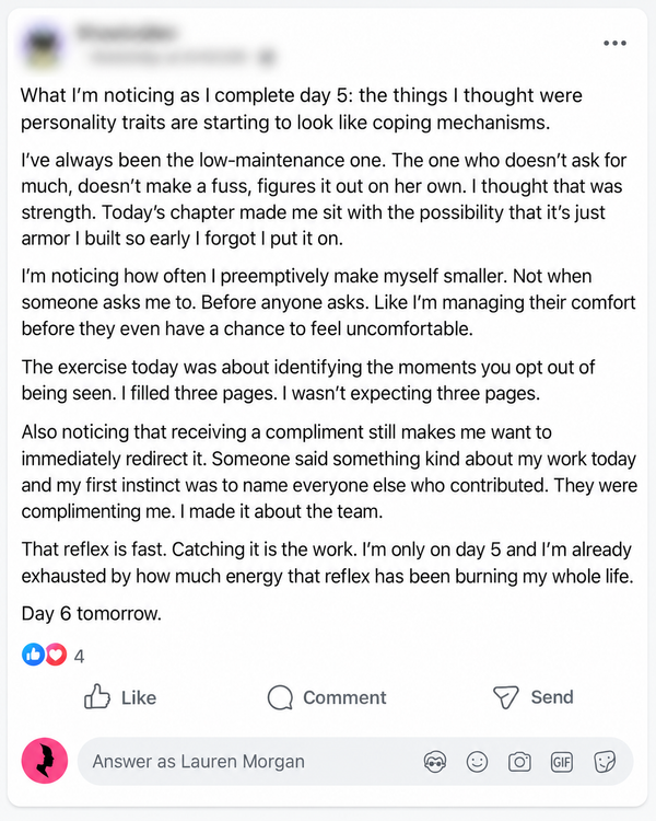 Post from the private readers group